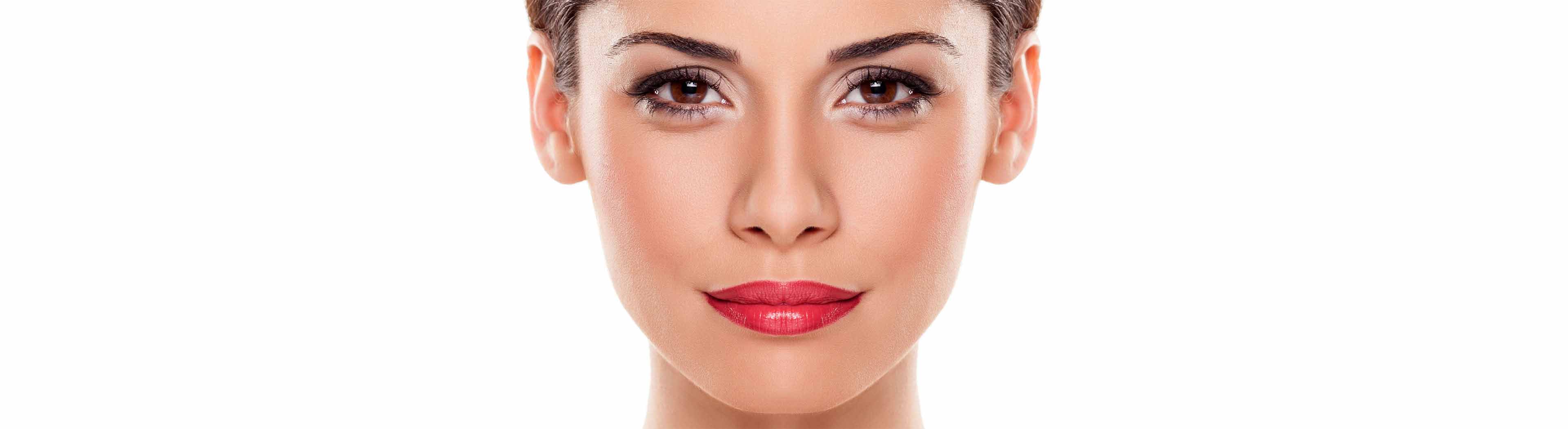 Frau ohne Hautprobleme