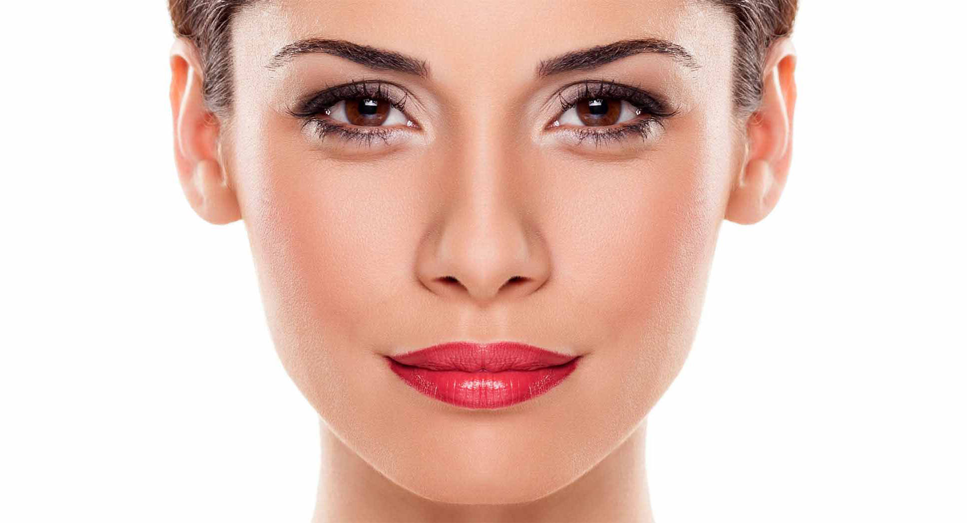 Frau ohne Hautprobleme