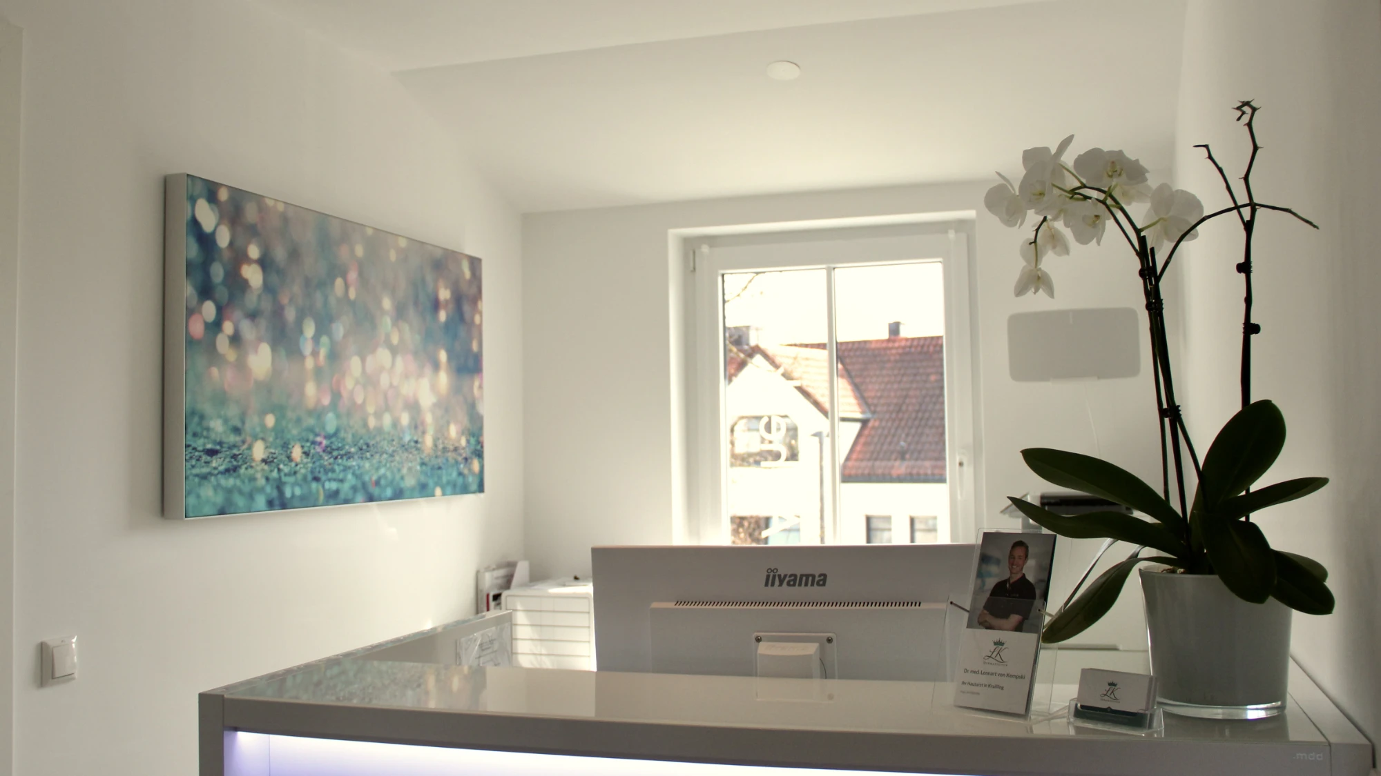 Räumlichkeiten der Hausarztpraxis Dr. med. Lennart von Kempski in der Margaretenstr. 52 in 82152 Krailling